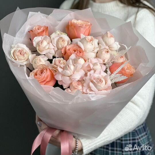 Букет из нежных роз