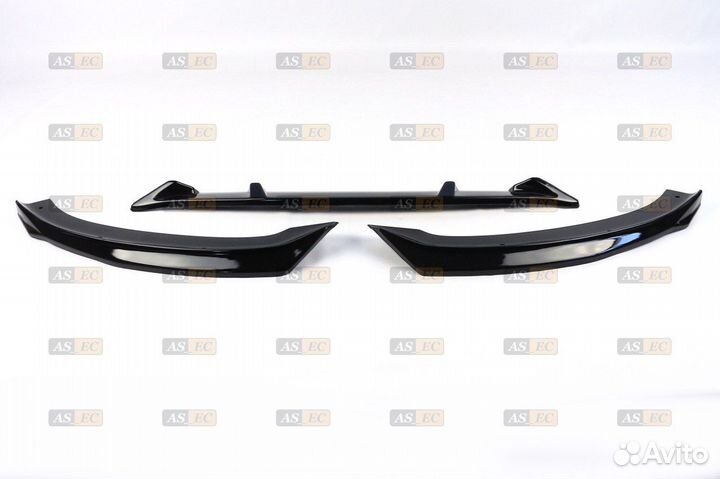 Веста губа - Сплитер Барс чёрный глянец