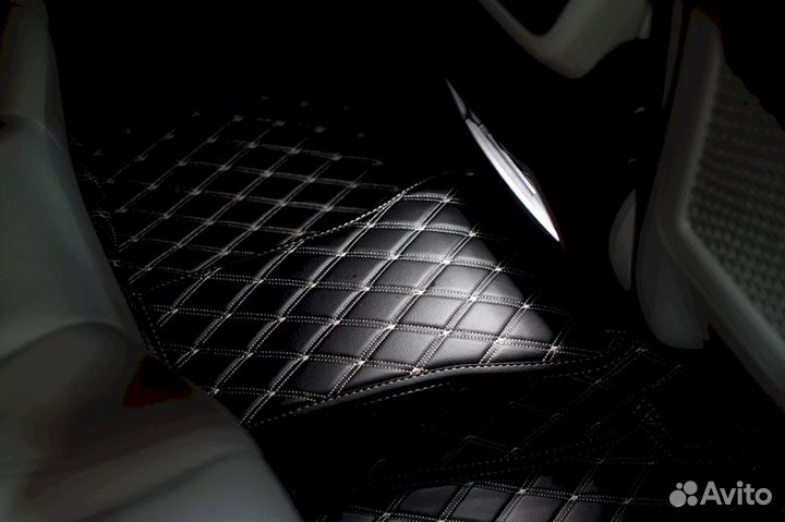 3D коврики из экокожи Mercedes