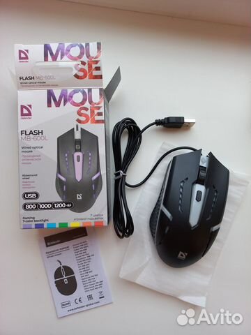 Игровая мышь Defender Flash 1200 dpi