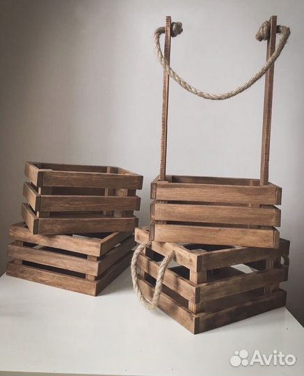 Декоративные ящики из дерева