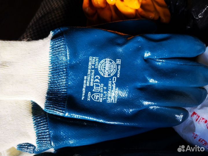 Перчатки хб 10 класс, перчатки нетриловые