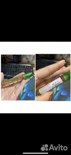 Блеск проявляется розовым