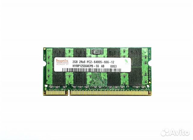 Sodimm Hynix hymp125S64CPB-S6 2Gb DDR2, гарантия