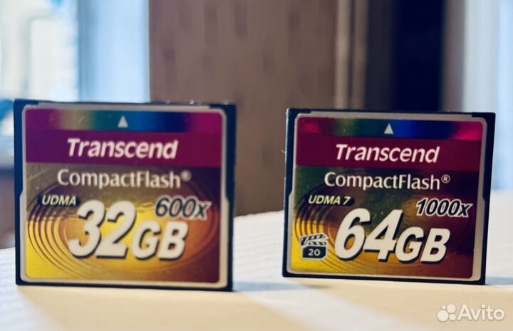 Карта памяти transcend compact flash 32 Gb, 64 Gb