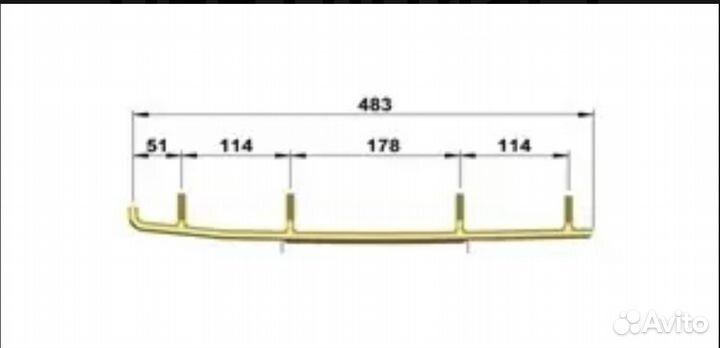 Коньки для лыж снегохода Arctic Cat 1703-003