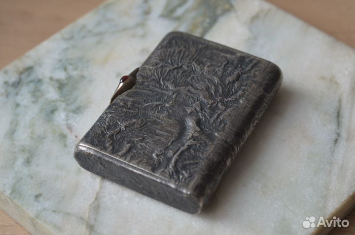 Портсигар серебряный 
