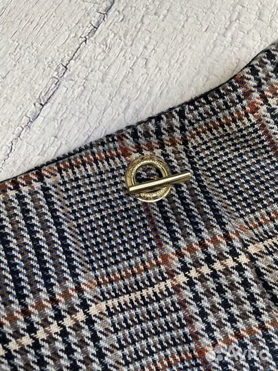 Твидовая юбка calvin klein коричневая, размер S P