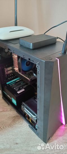 Компьютер в сборе (системник, монитор, колонки, мы