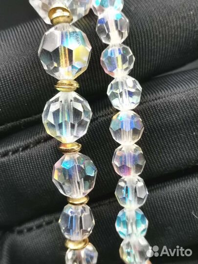 Бусы Чешское стекло Чехословакия Бижутерия СССР