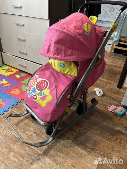 Детские санки коляска