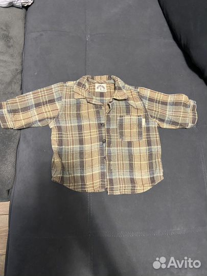 Рубашка в клетку на мальчика