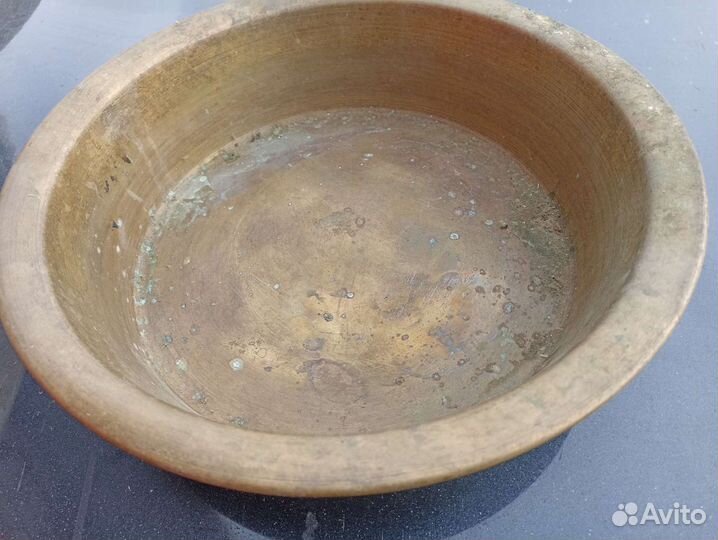 Латунный таз старинный