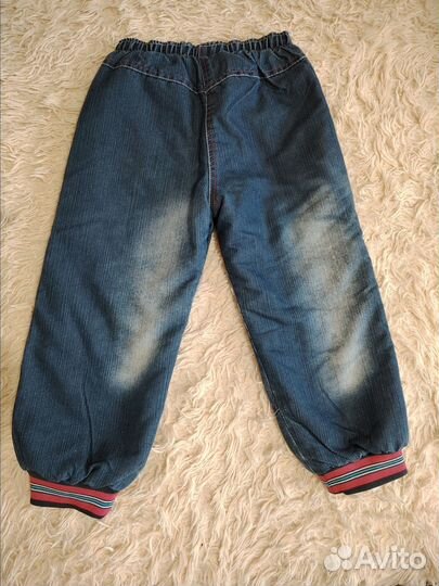 Джинсы для девочки теплые