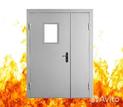 Дверь противопожарная 2080*870 7035 L дпм EI-60