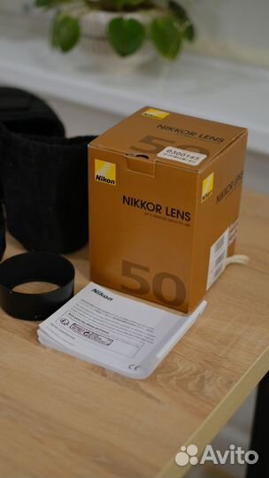 Объектив nikkor 50mm f/1.4G AF-S