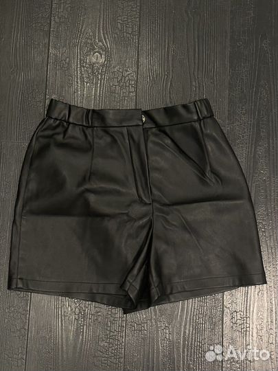 Шорты женские кожаные