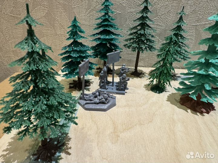 Деревья и солдатики для диарам