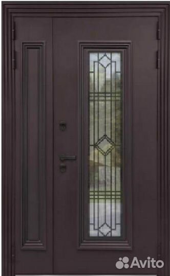 Входная нестандартная дверь с терморазрывом