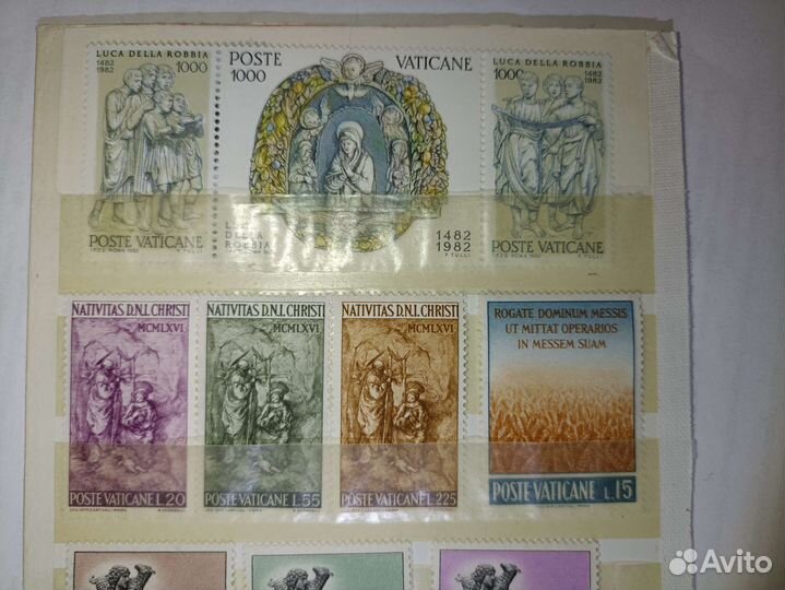 Подборка марок Ватикана