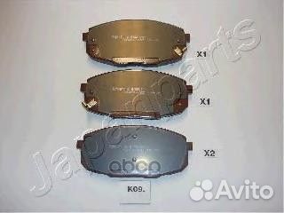 Колодки торм. дисковые pak09af Japanparts