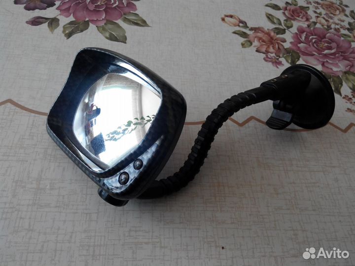 Автомобильное зеркало заднего вида объемное часы