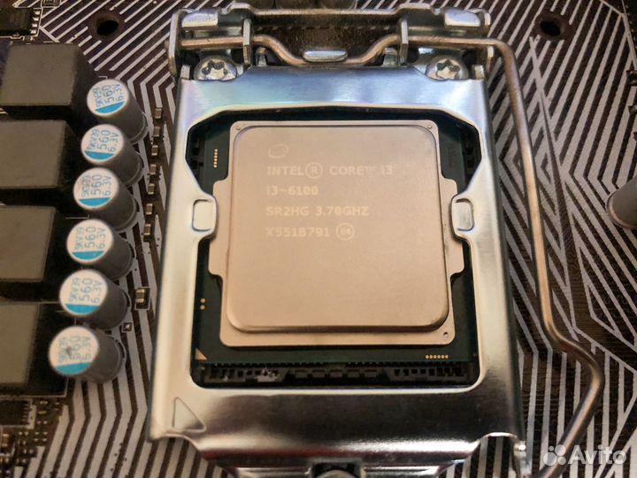 Материнка, проц, память MSI B150M PRO-VD + I3-6100