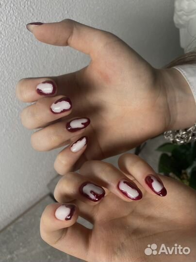 Маникюр наращивание ногтей