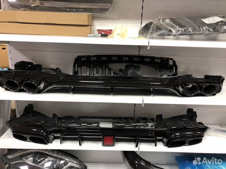 Задний диффузор Mercedes-Benz W213 E53 AMG