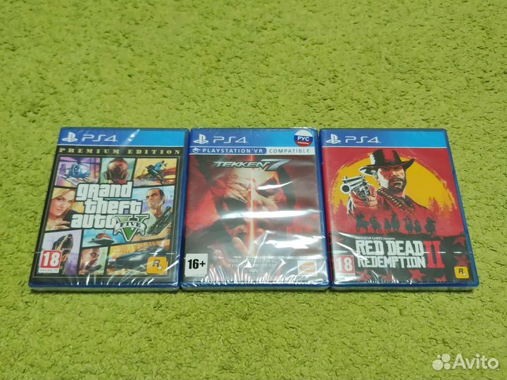 Игры для Sony ps4 GTA5 RDR2 tekken 7