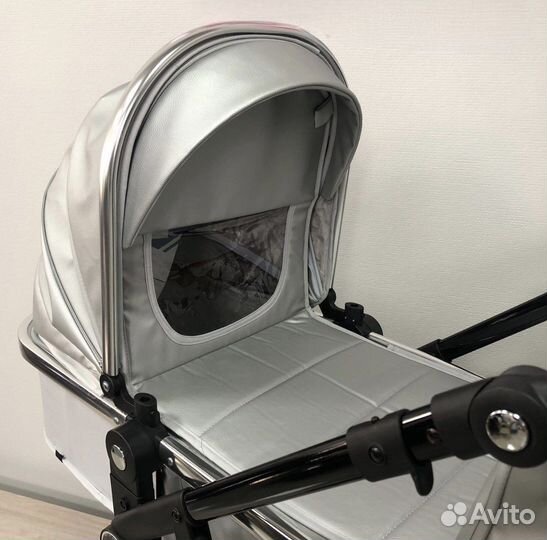 Коляска 3 в 1 LuxMom 608 serebro