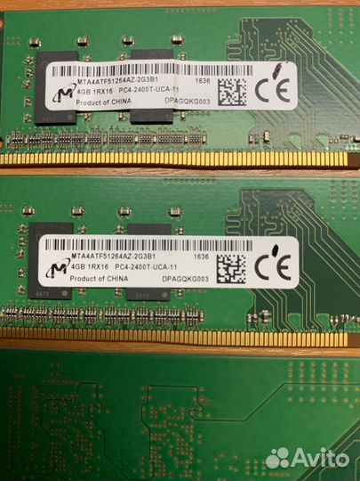 Оперативная память 4GB DDR4 2400MHz Micron