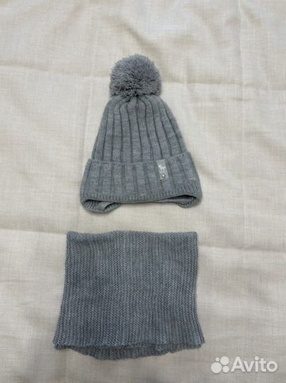 Демисезонная шапка +снуд,зимняя шапка