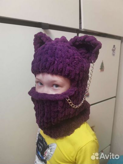Балаклава вязаная ручной работы
