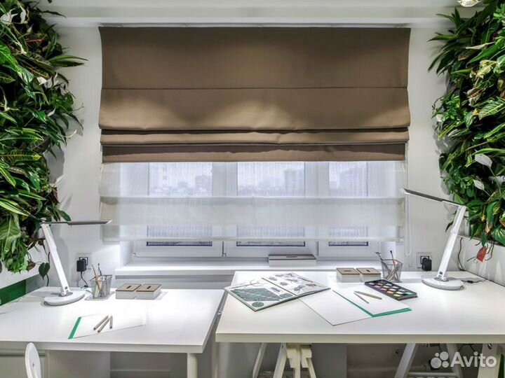 Римские шторы двойные