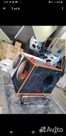 Короб по 2*15 сабвуфера