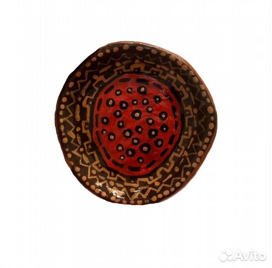 Глиняная тарелочка