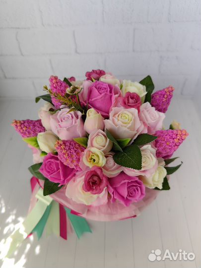 Букет цветов из мыла ручной работы