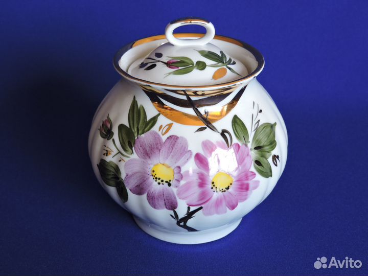 Чайный Сервиз Цветы Дулево Редкий