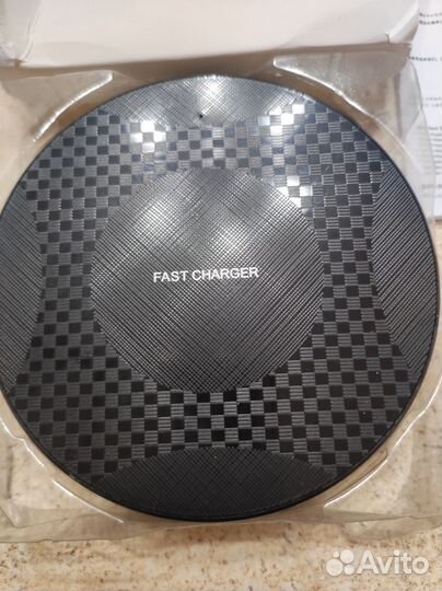 Беспроводная зарядка черная Wireless Fast Charger