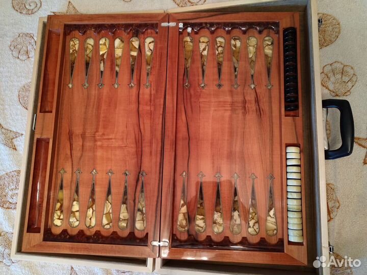 Нарды из янтаря 