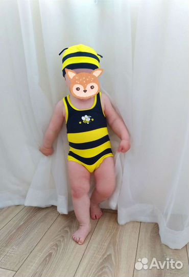 Купальник с шапочкой для девочки