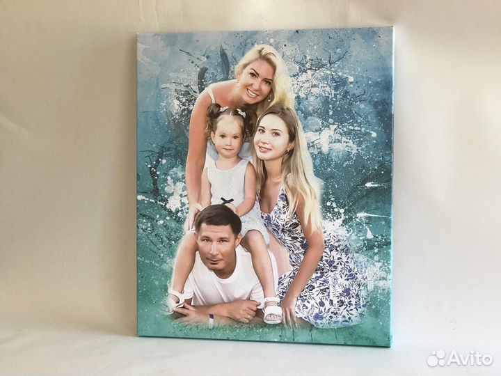 Печать фото на холсте, обработка фото в стилях