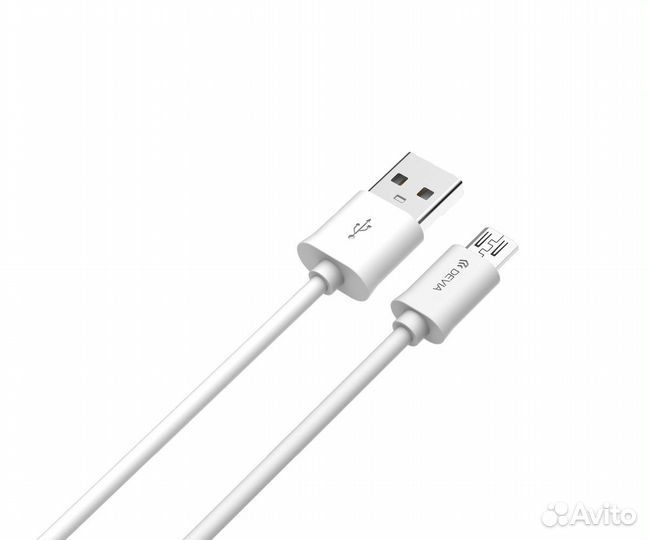 Кабель Devia Micro USB Smart Cable - White (1M, 2
