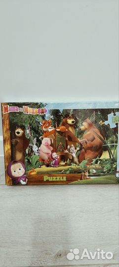 Новый макси пазл Маша и медведь