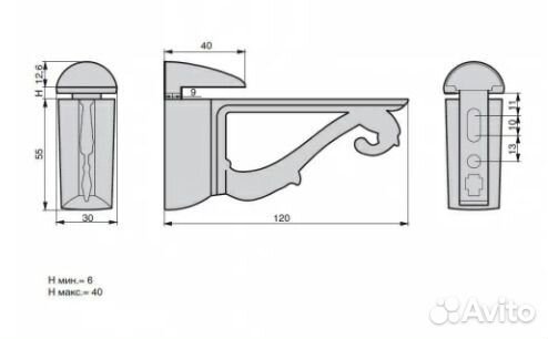 Менсолодержатель пеликан полкодержатель