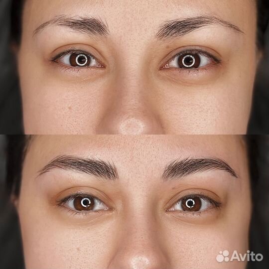 Перманентный макияж бровей волосковая техника