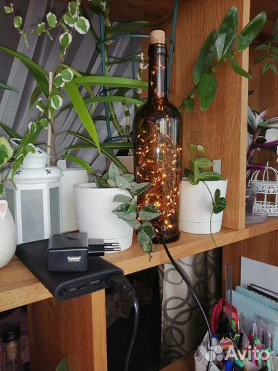 Интерьерная винная бутылка светильник