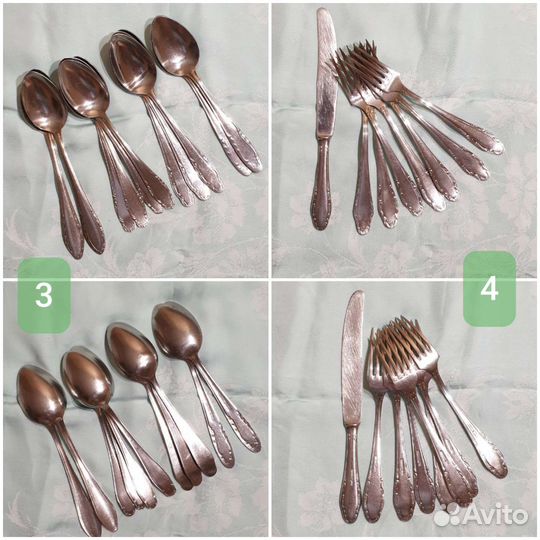Набор столовых приборов вилки ложки ножи СССР