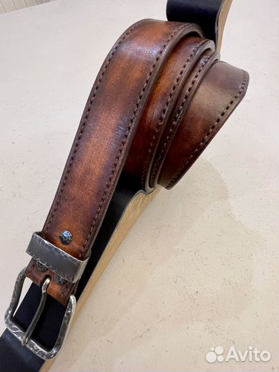 Ремень мужской натуральная кожа ручная работа
